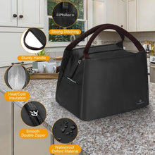 Philorn Lunchtasche Isoliertasche Schwarz Wasserdicht 7.6L