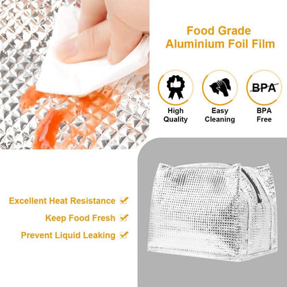 Philorn Lunchtasche Schwarz Wasserdicht Isoliertasche 7.6L