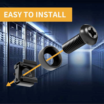 XOOL M6 Käfigmutter Rack Schrauben Set 50 Stück 16mm