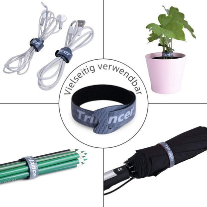 Kabelbinder mit Klett 20CM 50 Stück wiederverwendbar Bunt