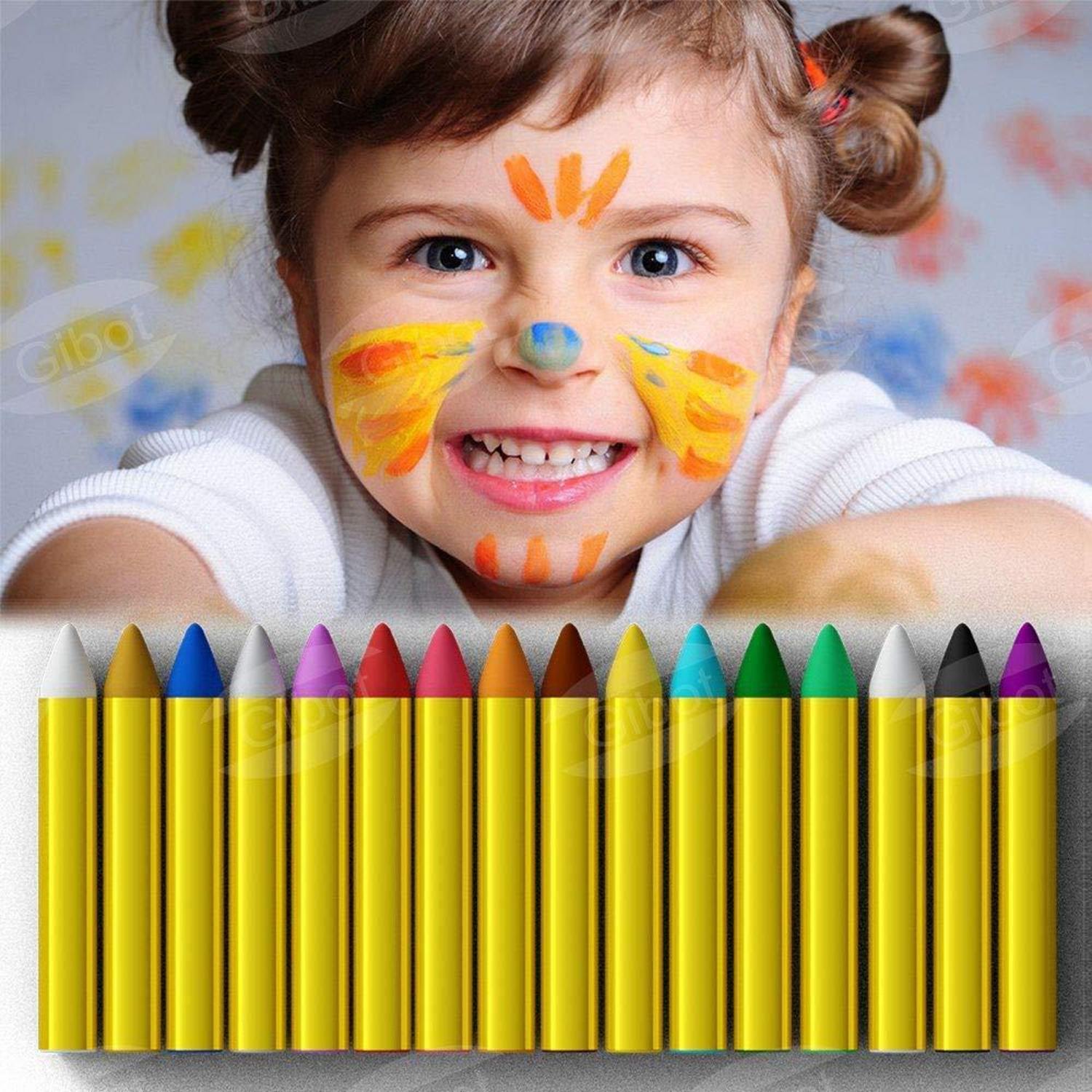 Kinder Schminkstifte Set 16 Farben Gesichts- und Körpermalfarben