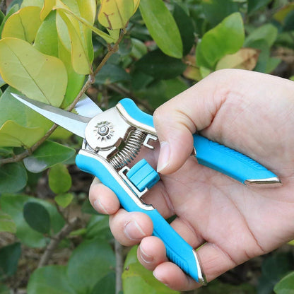 *Gartenschere 16,5 cm Micro-Tip Edelstahl Blau für