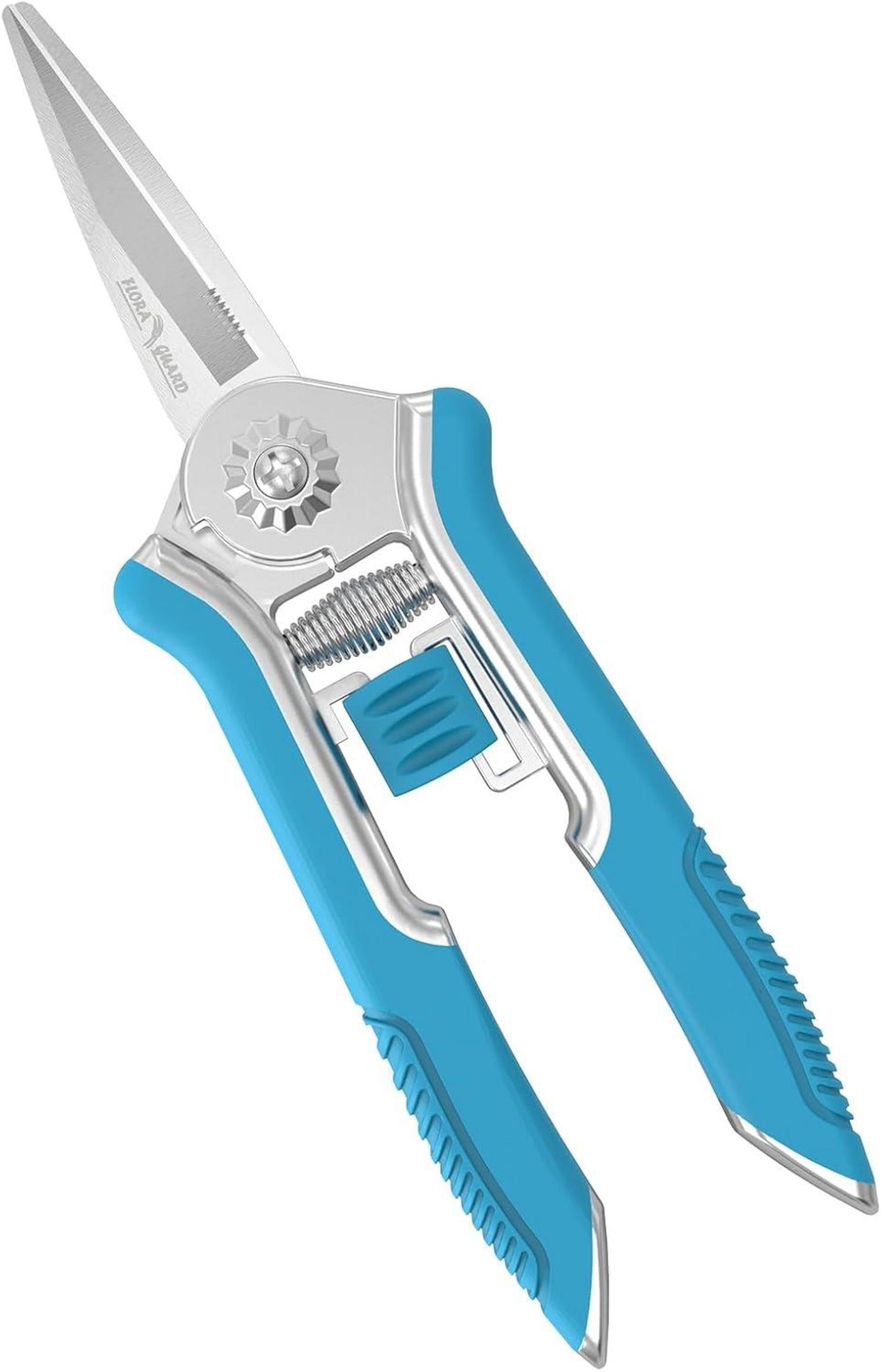 Gartenschere Micro-Tip Edelstahl Blau 16,5cm rund um Schneiden