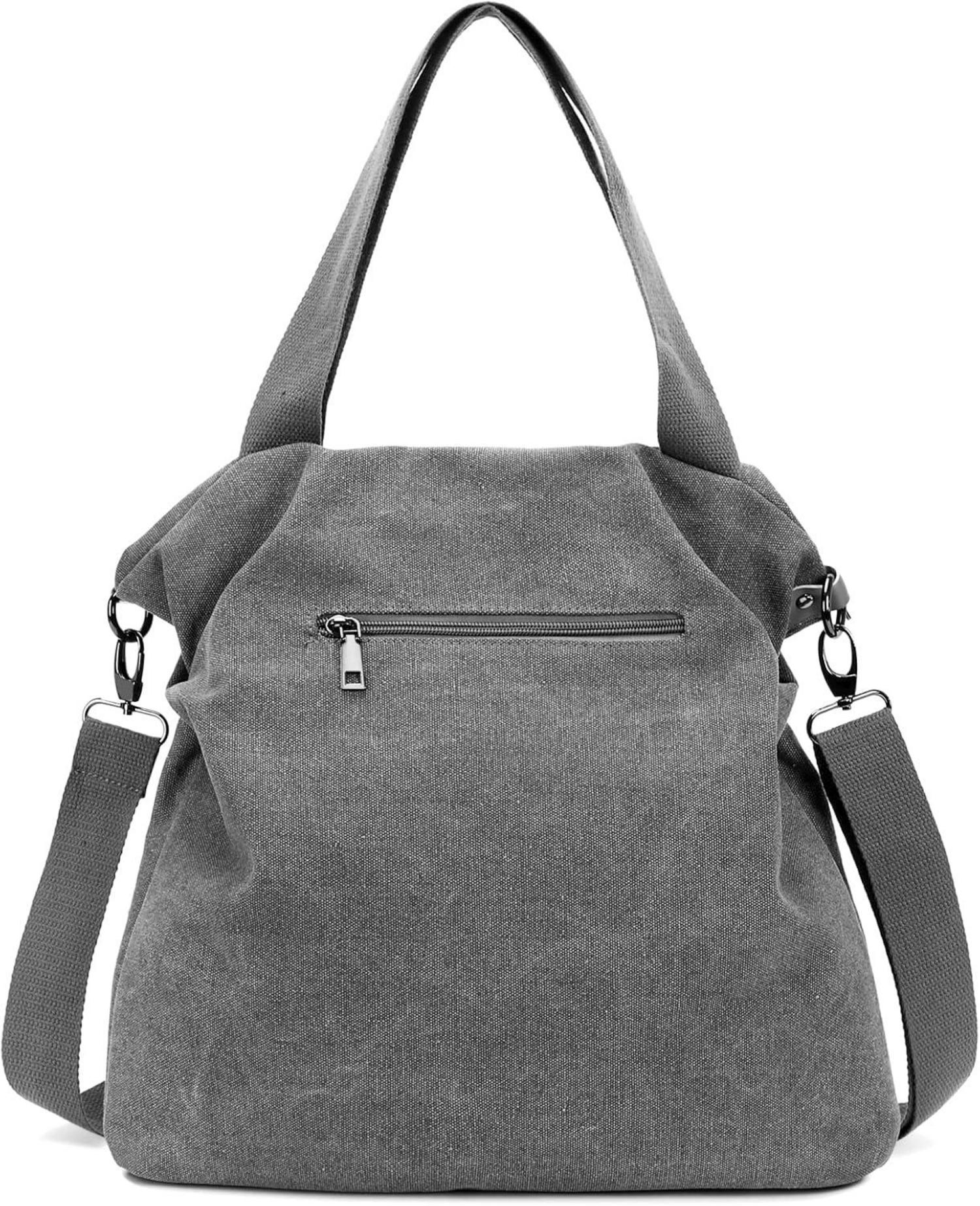 Myhozee Damen Canvas Umhängetasche Crossover Bag Strandtasche