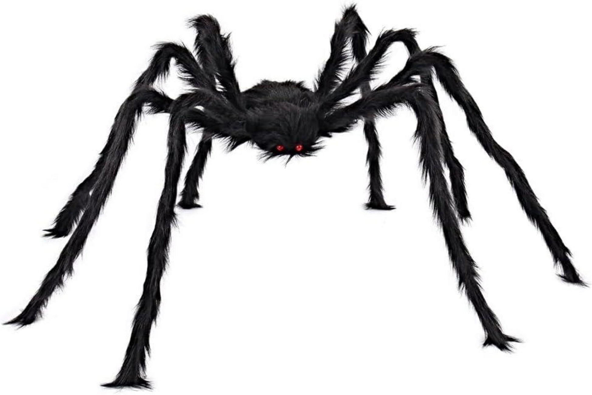 JOYIN 152cm Halloween Haarige Spinne Dekoration Schwarz