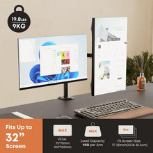 Monitor Tischhalterung für 2 Monitore Schwenkbar Neigbar