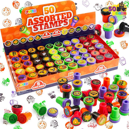 Halloween Stempel Set Kinder Selbstfärbende Stempelset 50 Stück