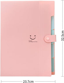 Fächermappe A4 Dokumentenmappe 5 Taschen Erweiterbar Tragbar