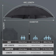 ZOMAKE Regenschirm Sturmfest Groß Golf Umbrella