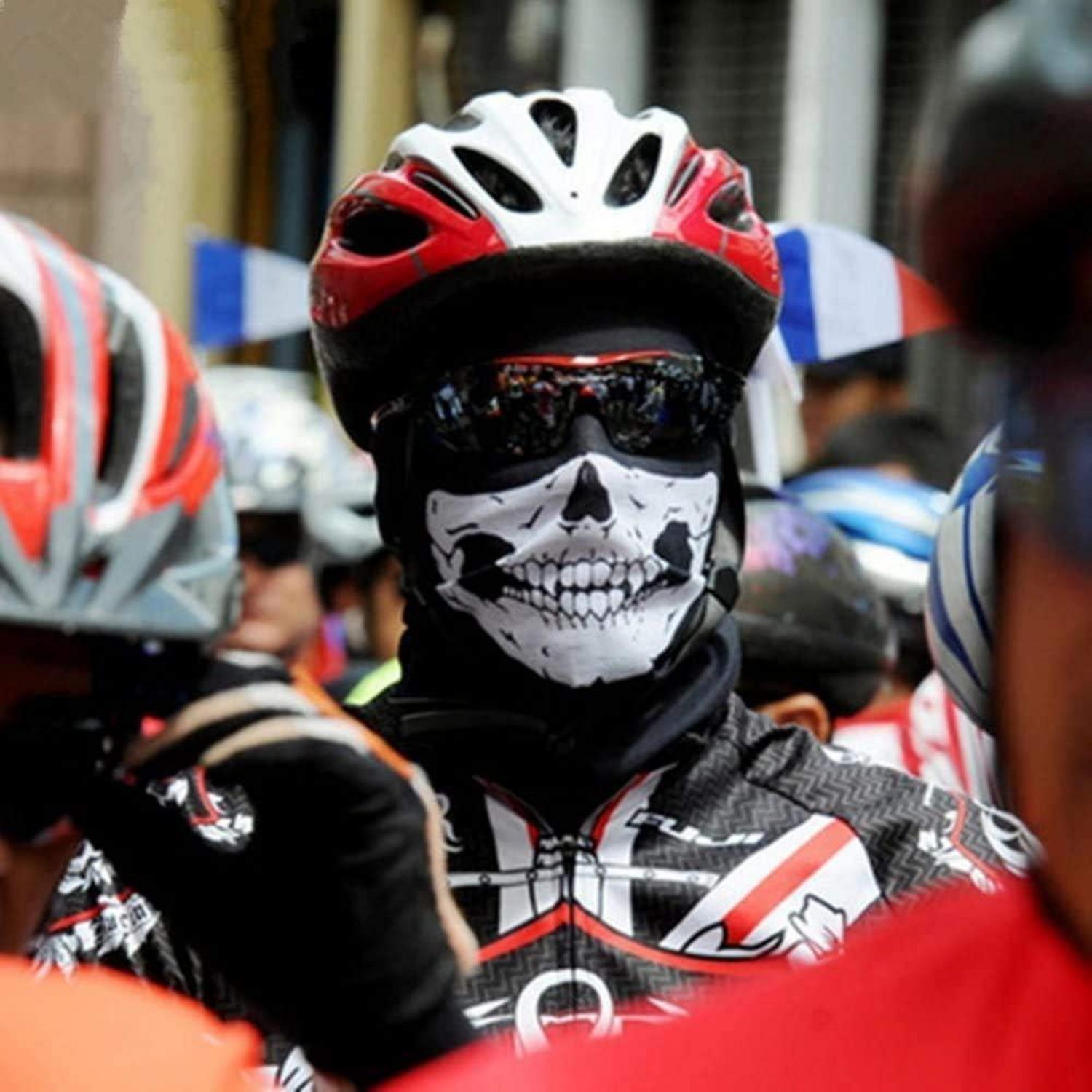 Nahtlose Motorradmaske Totenkopf-Design Halstuch Outdoor Ski Party Halloween