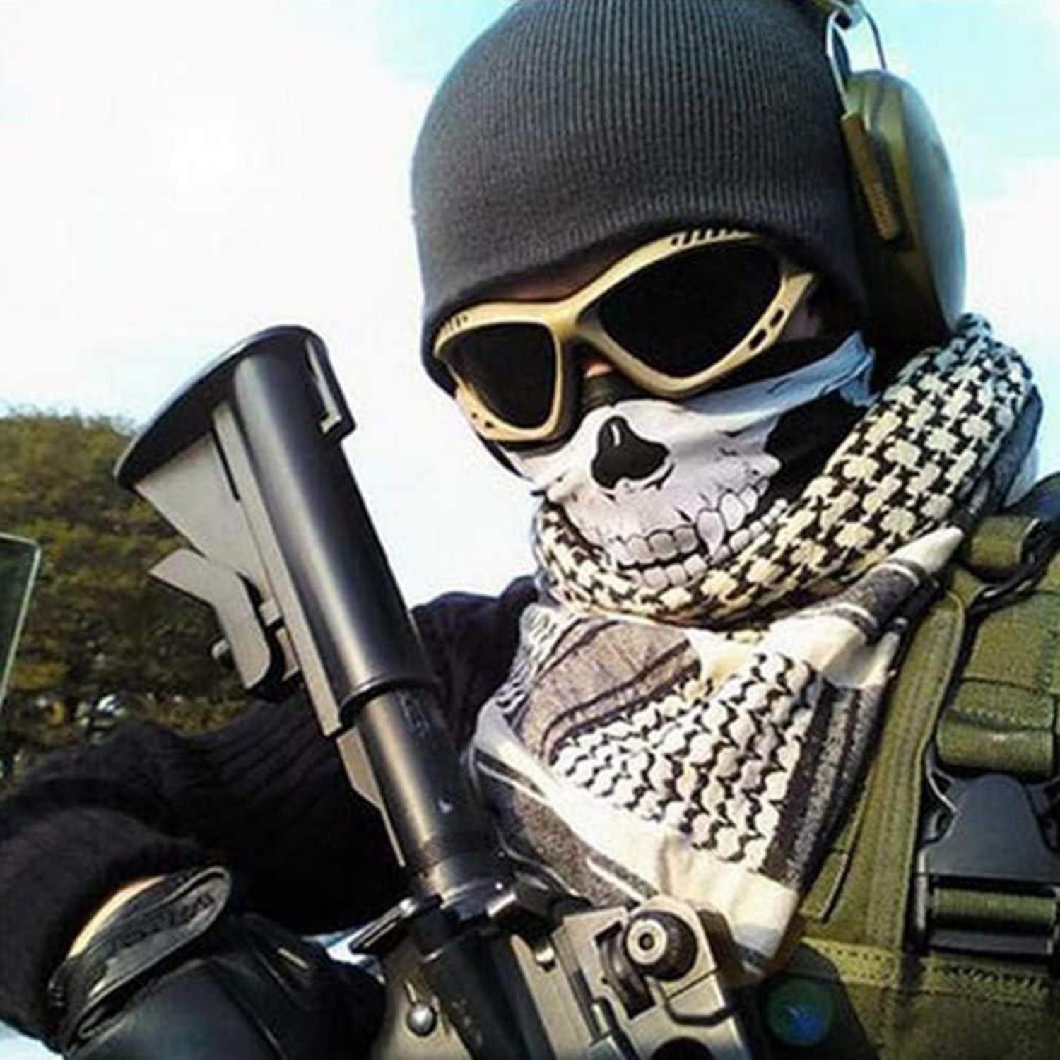 Motorradmaske Totenkopf-Design Halstuch Schädel Outdoor Ski Halloween