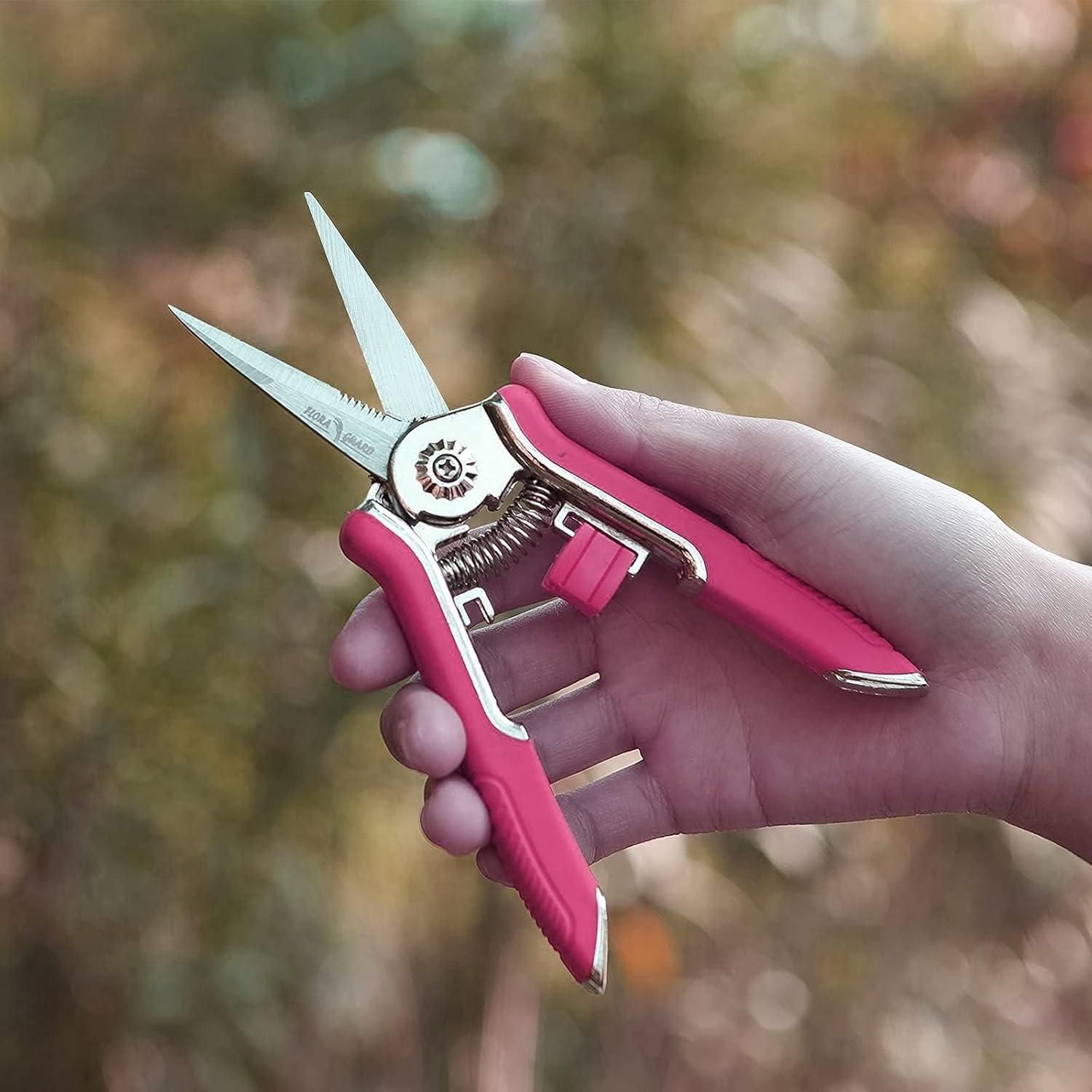 Professionelle Gartenschere 16,5 cm mit Micro-Tip Klinge aus Edelstahl