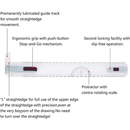 Präzise A3 Zeichenplatte mit Zubehör für einfaches Arbeiten