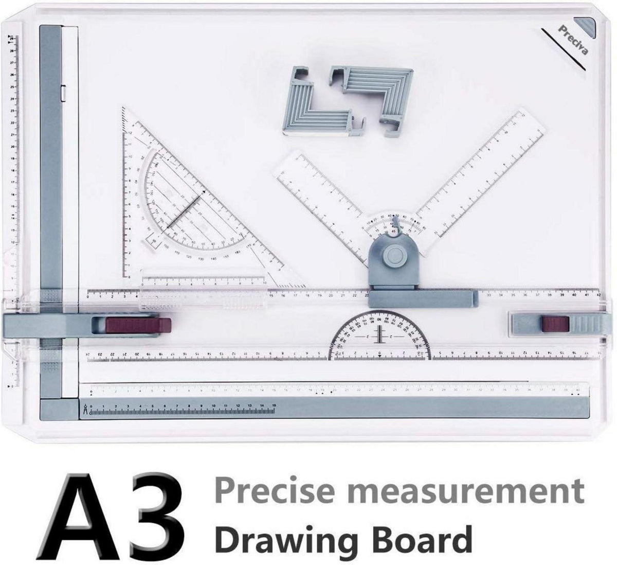 Präzise A3 Zeichenplatte mit Zubehör | Metrisches System