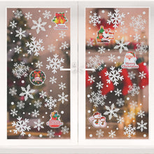 Schneeflocken Aufkleber Fensterbild PVC wiederverwendbar