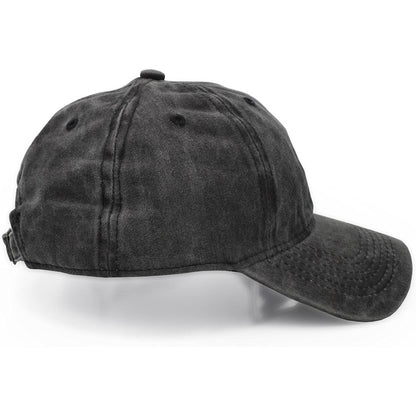 Verstellbare Baumwoll Baseballmütze – Unisex Outdoor Hut Schwarz