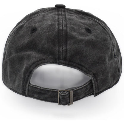 Verstellbare Baumwoll Baseballmütze – Unisex Outdoor Hut Schwarz