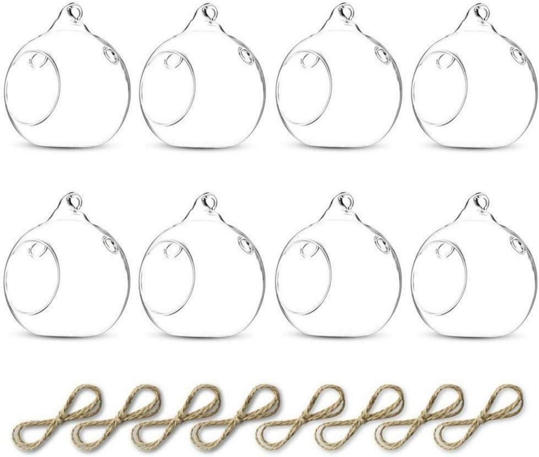 Kerzenständer Glasball Kreative Deko Hochzeit Party 8 Stück