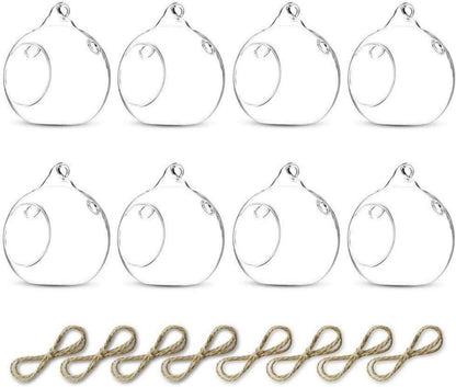 Kerzenständer Glasball Kreative Deko Hochzeit Party 8 Stück