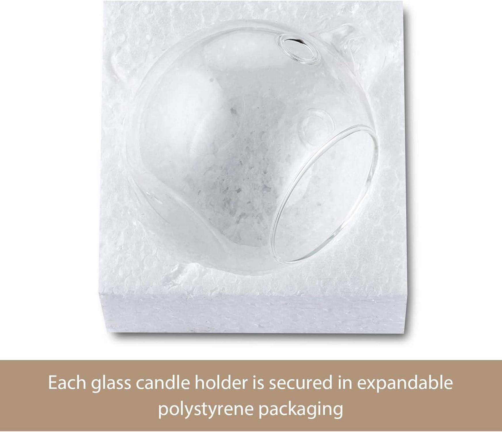 Hängender Kristall Ball Kerzenständer Hochzeit Party Deko 8cm