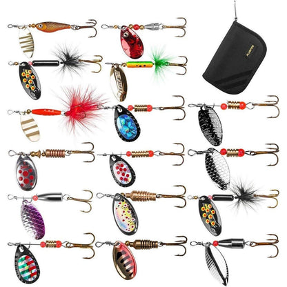 Hecht Barsch Forelle Zander Köder Set Carry Bag 16pcs