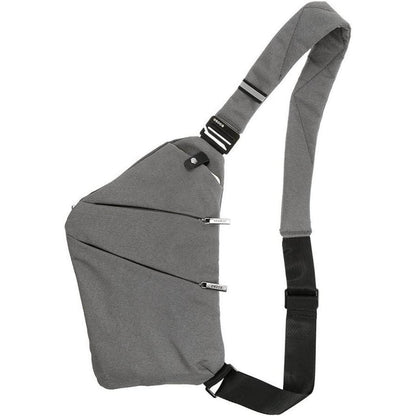 Lixada Diebstahlsichere Crossbody Schultertasche Grau