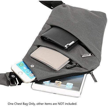 Lixada Diebstahlsichere Crossbody Schultertasche Grau