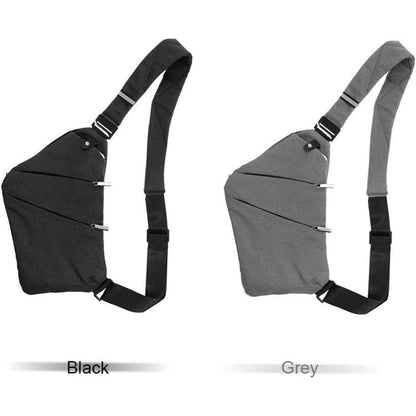 Lixada Diebstahlsichere Crossbody Schultertasche Grau