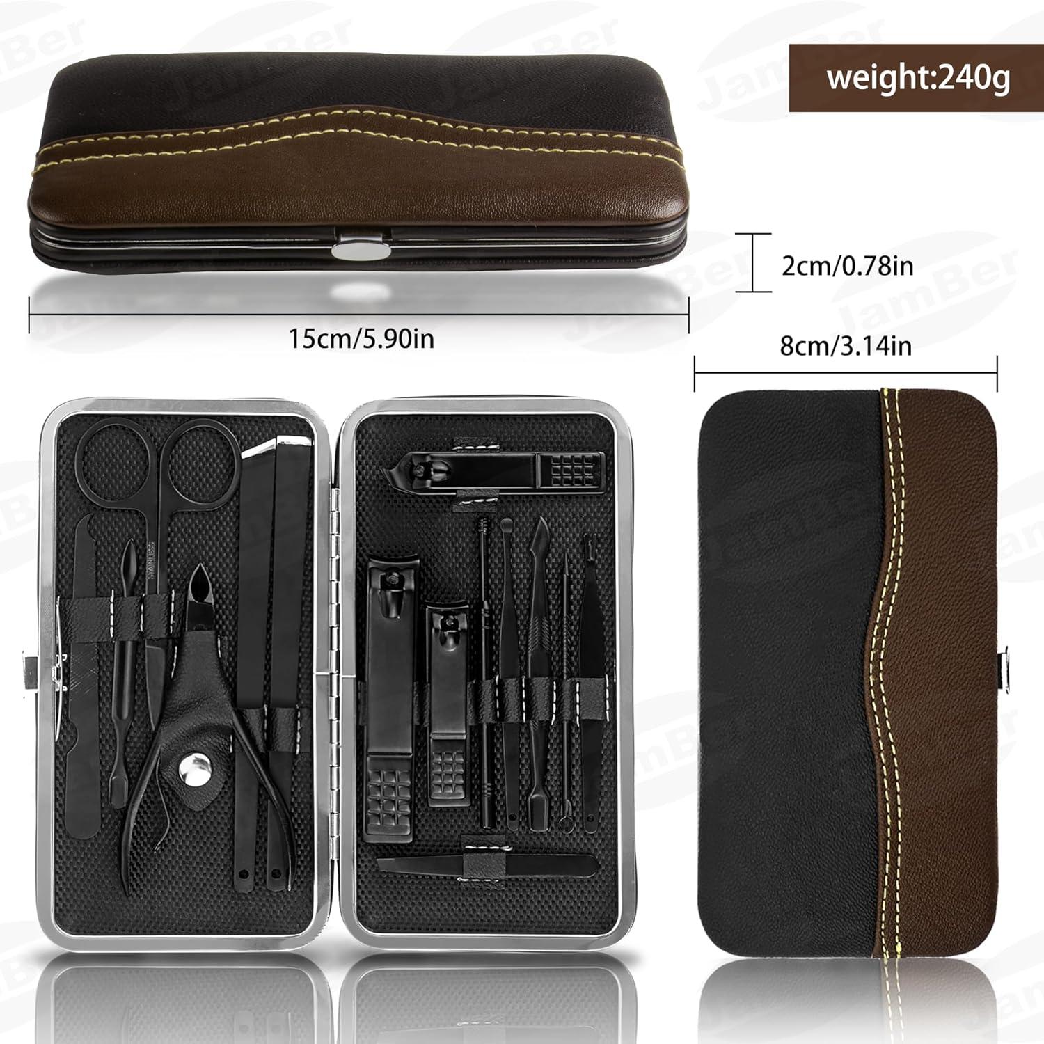 Professionelles Maniküre Set Edelstahl Nagelschere Pediküre Etui