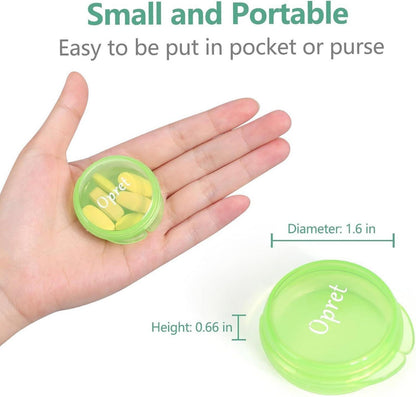 Kleine Tablettenbox Pillendose für Unterwegs 3 Stück Gelb Grün Blau