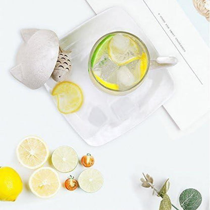 Katze Glas Tee Becher Fischform Tee Infuser 250ml