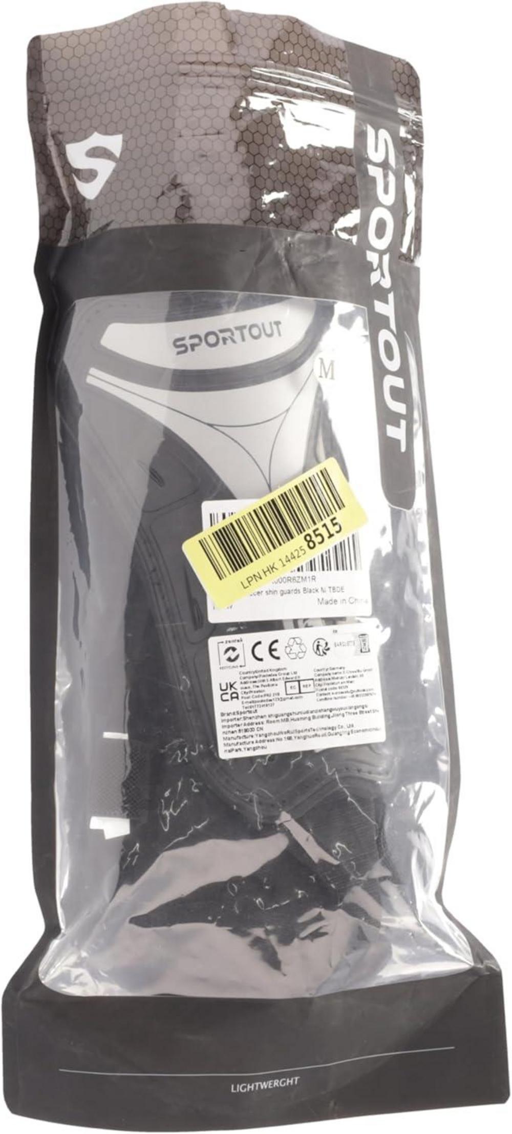 Sportout Fußball Schienbeinschoner mit Hartschale Kids, Jugend, Erwachsene