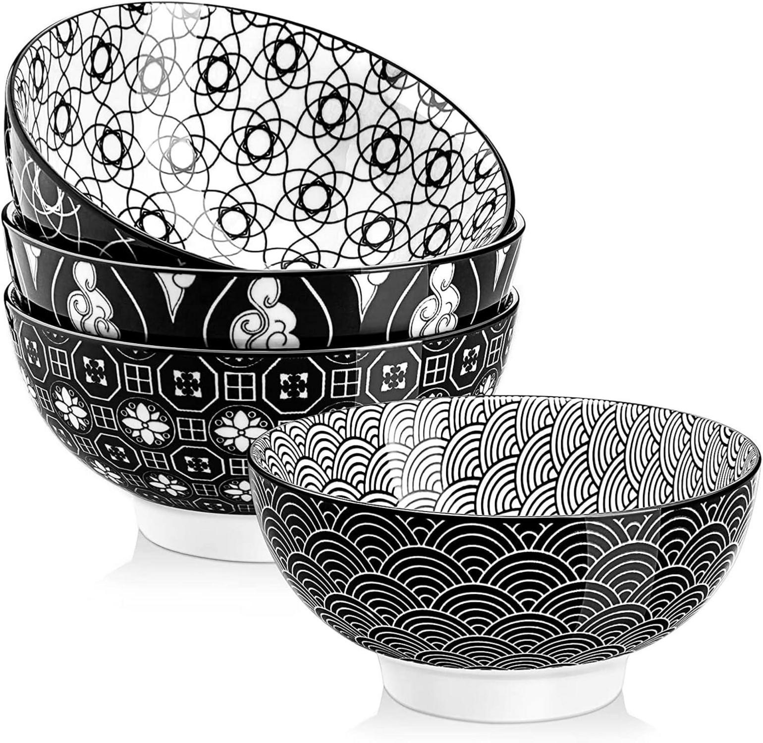 4-teiliges vancasso Haruka Müslischalen Set aus Porzellan 15,2 cm