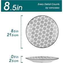 Vancasso Haruka 4-tlg. Porzellan Dessertteller Set Ø 21,5cm