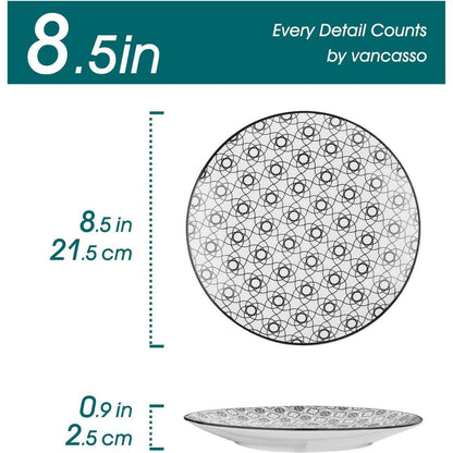 Vancasso Haruka 4-tlg. Porzellan Dessertteller Set Ø 21,5cm