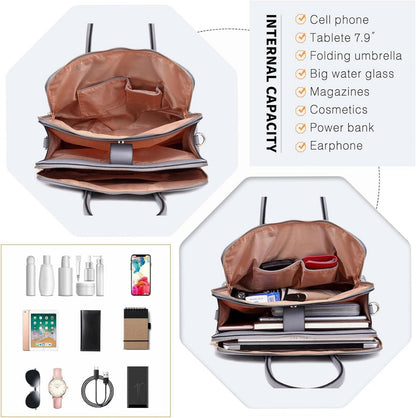Aktentasche Handtasche 13 Zoll Laptoptasche Messenger Bag Retro Damen
