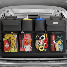 Kofferraum Organizer Auto Doppelte Kapazität Schwarz L-90x46 cm