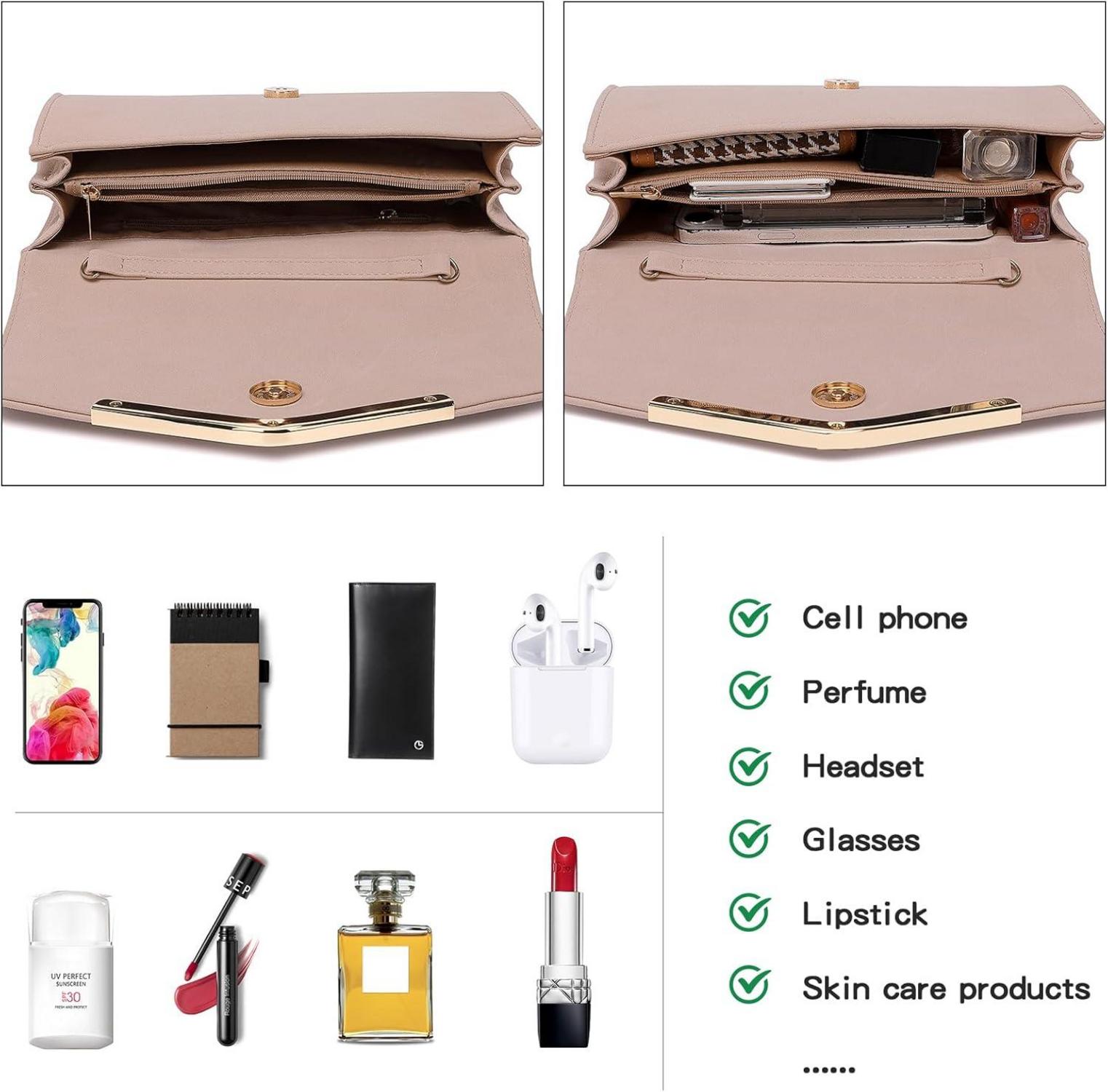 Elegante Miss Lulu Damen Clutch Handtasche Hochzeit Umhängetasche