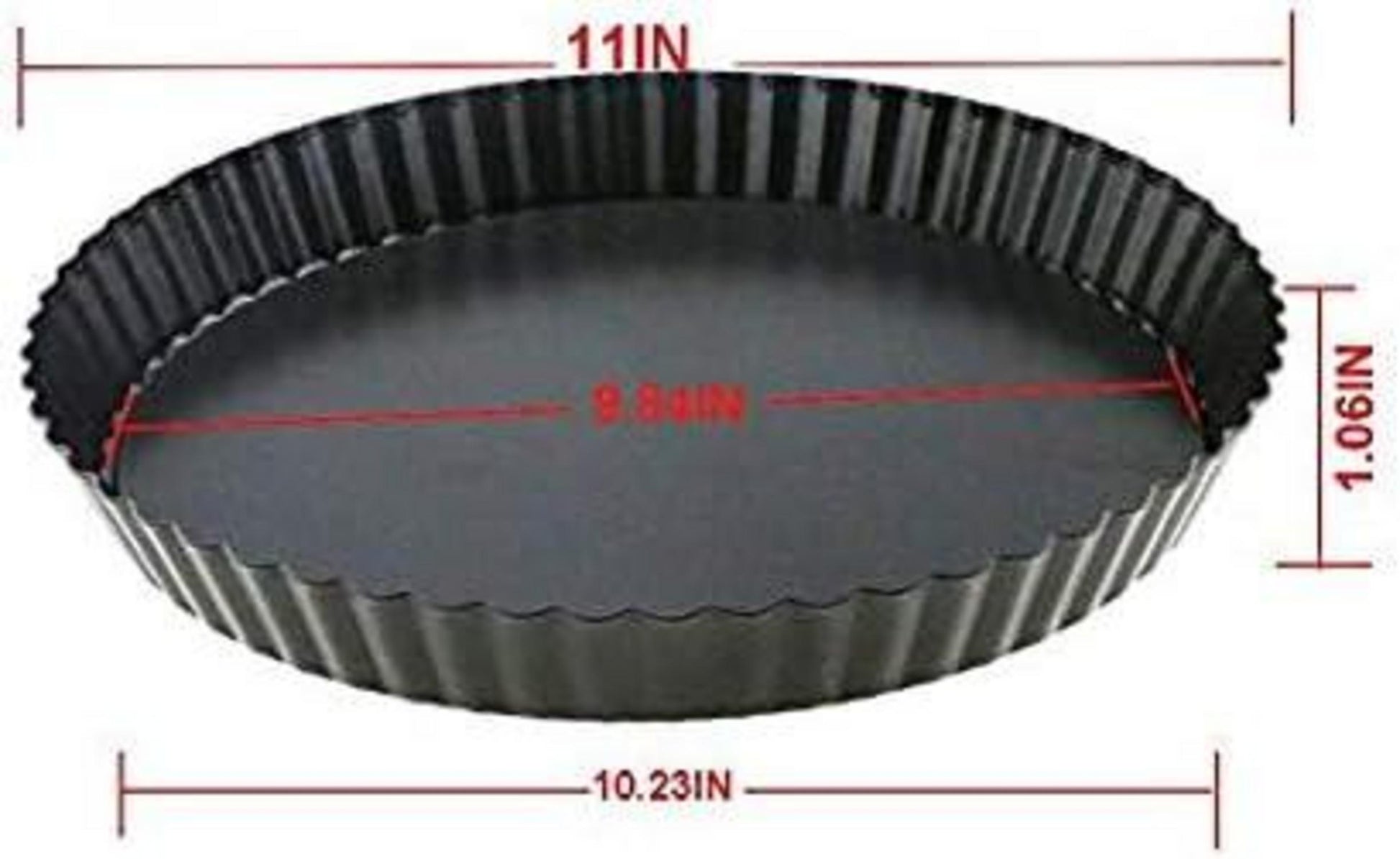 Quicheform Tarteform 28cm Non-stick mit Hebeboden Obstkuchen