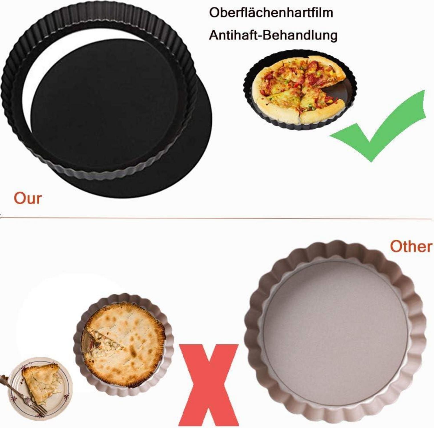 Quicheform Tarteform 28CM Antihaft Backform Obstku chenform