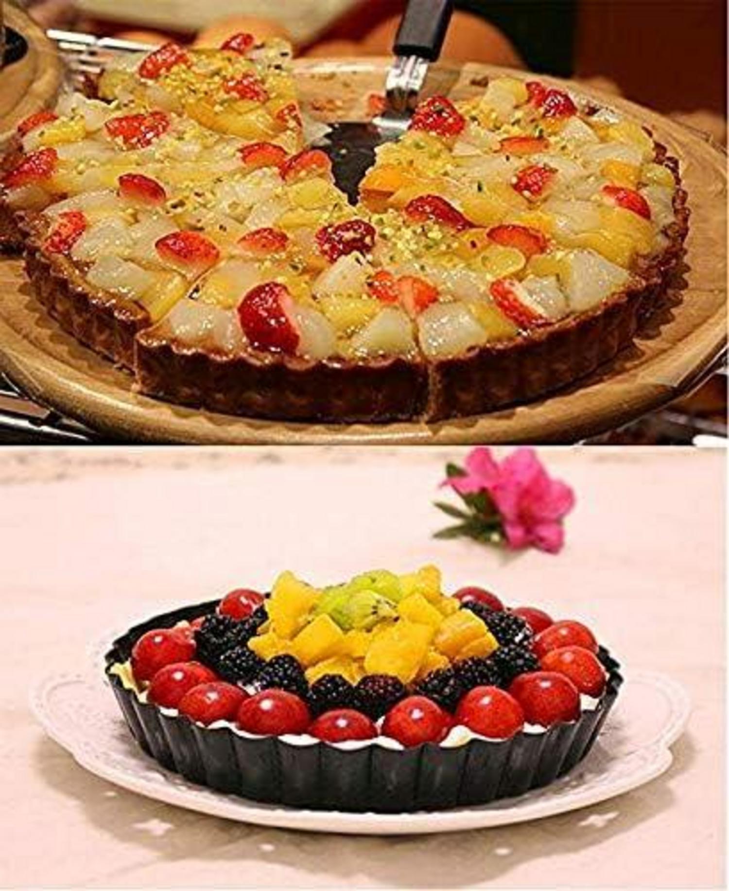 Tarteform 28cm Kohlenstoffstahl Antihaft mit abnehmbarem Boden