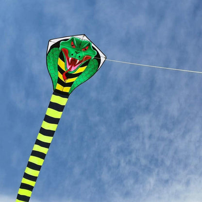49ft Groß Kobra-Drachen für Kinder & Erwachsene, mit langem