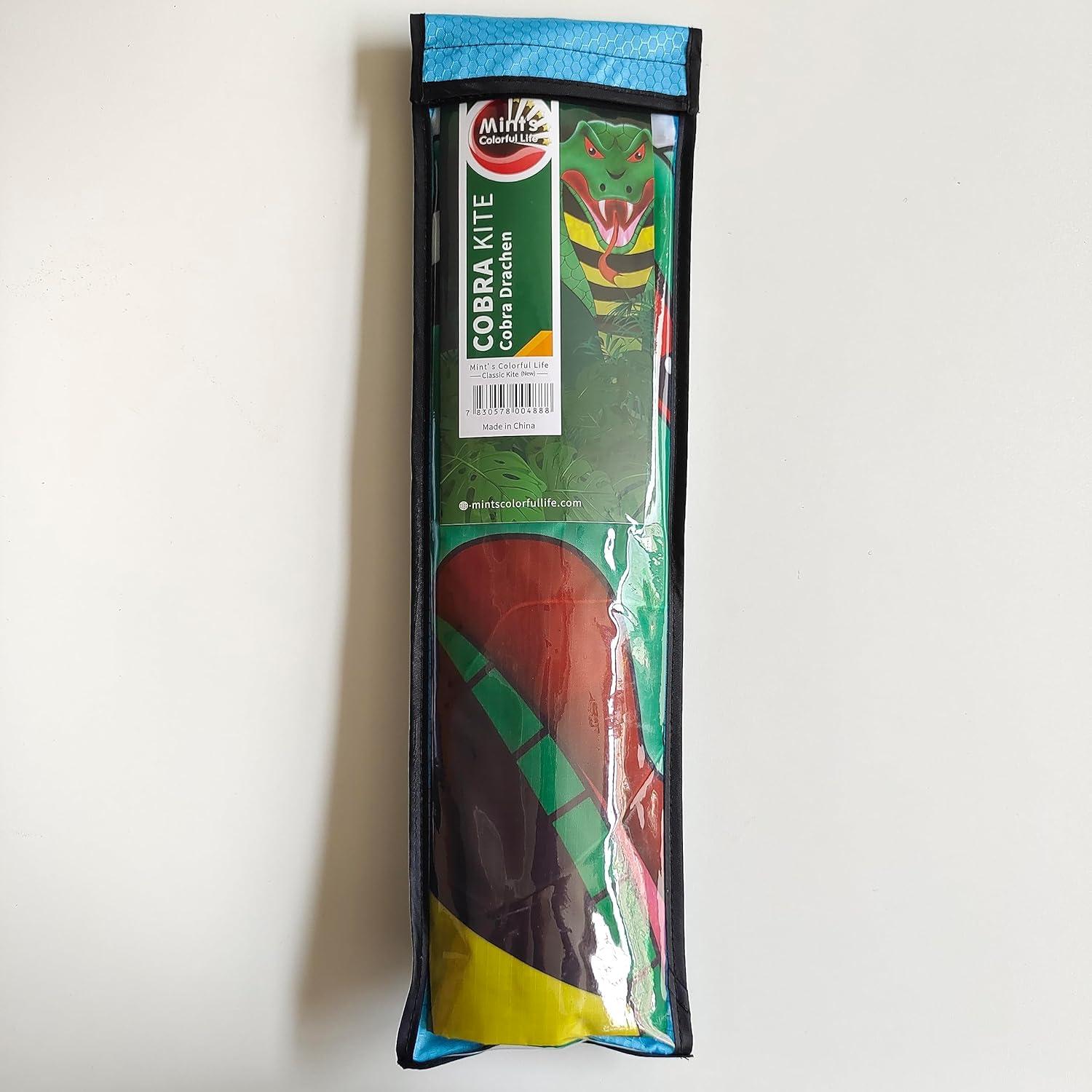 Großer Kobra-Drachen für Kinder und Erwachsene, 49ft, Einleiner