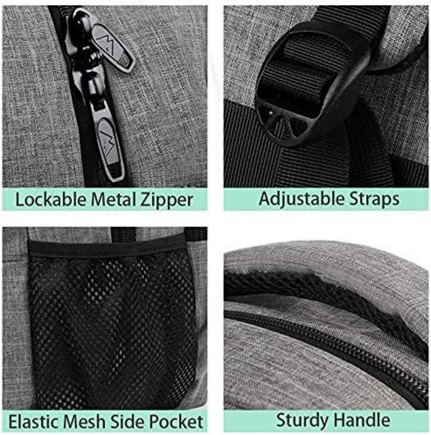 MATEIN Laptop Rucksack 15.6 Zoll USB Business Herren Damen Grau