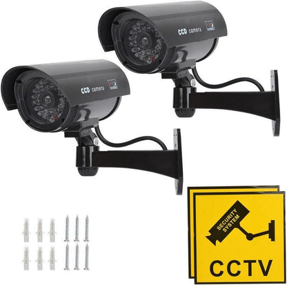 Attrappe Kamera CCTV Dummy mit Blinkender LED - Schwarz