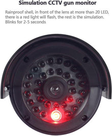 Attrappe Kamera Dummy Überwachungskamera mit LED Schwarz