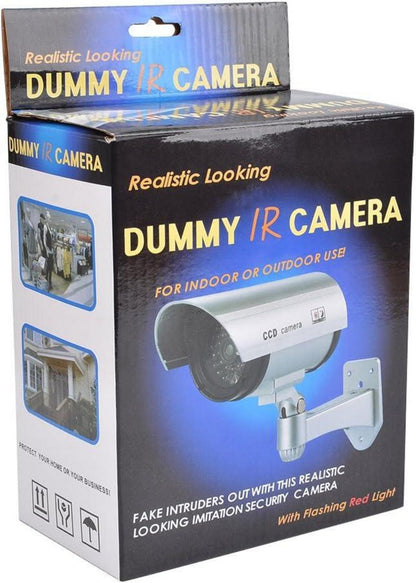Attrappe Kamera CCTV Dummy Überwachungskamera LED Fake - Schwarz