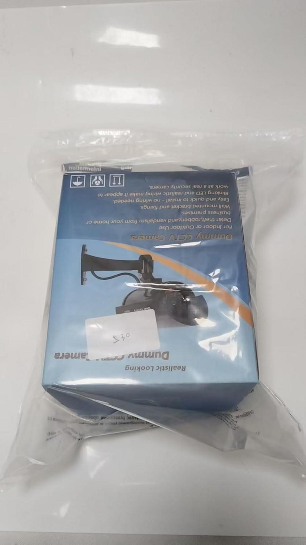 Dummy Überwachungskamera 2 Stück mit LED Attrappe CCTV Fake Kamera Schwarz