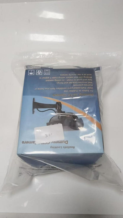 Dummy Überwachungskamera 2 Stück mit LED Attrappe CCTV Fake Kamera Schwarz