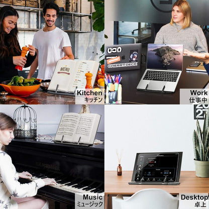 Metall Leseständer Buchständer 7 Winkel Faltbar 28x18cm